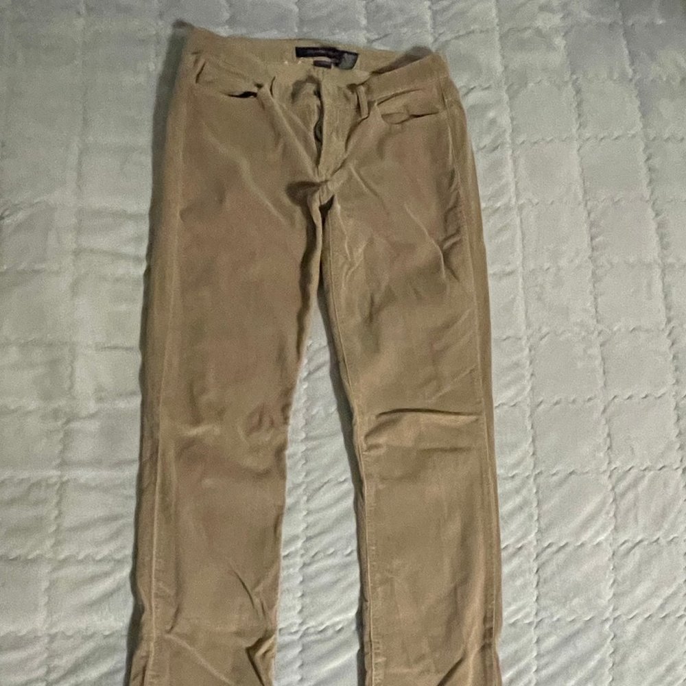 Tan Calvin Klein Straight Corduroy Jeans